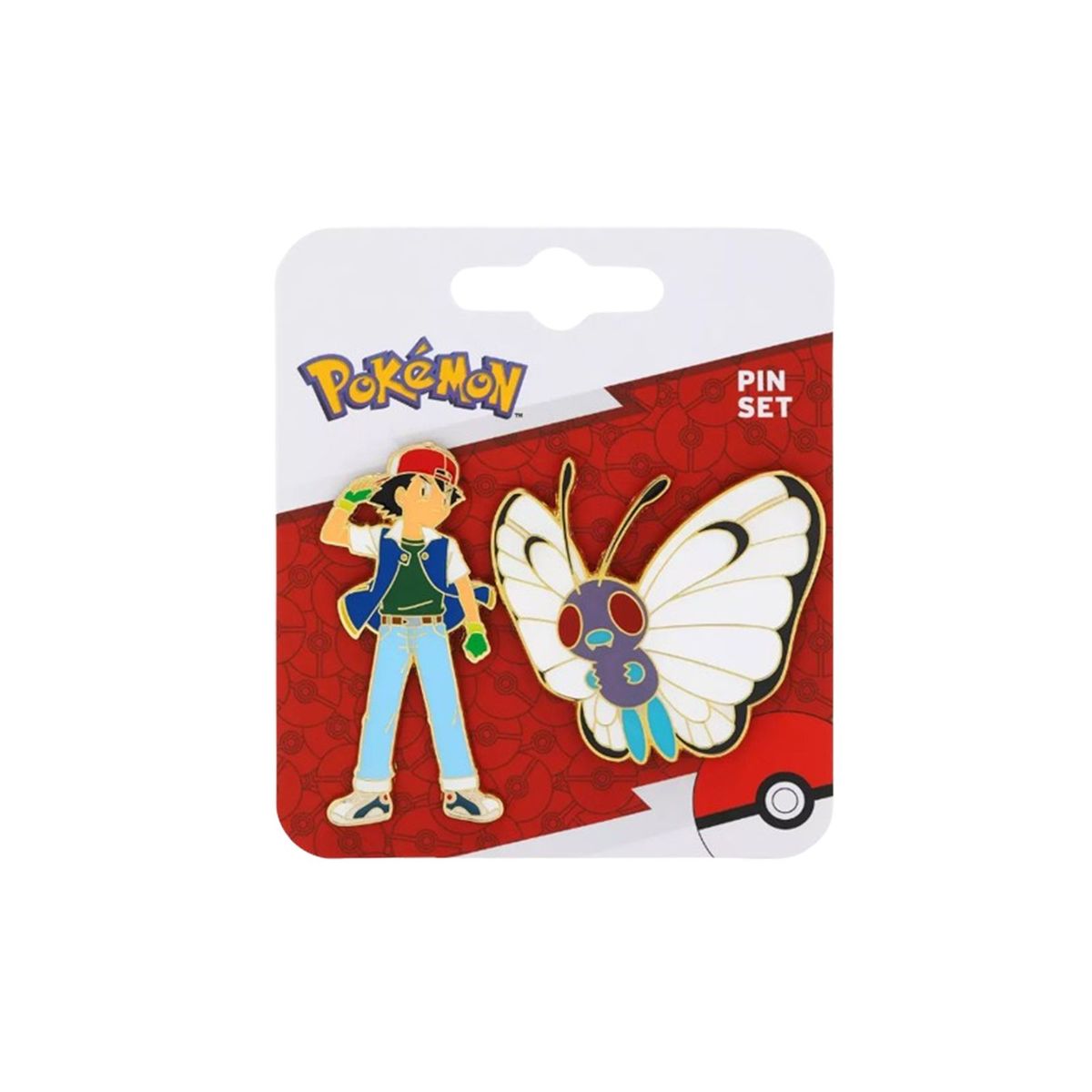 POKEMON - Pokemon Ash & Butterfree Enamel Pin Set