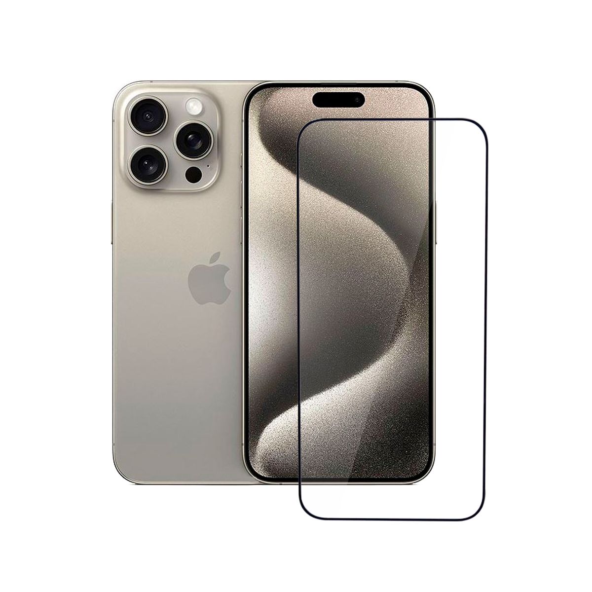 ERHAVE - mica de vidrio para IPhone 15 Pro Max