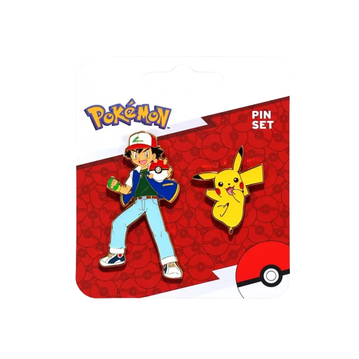 POKEMON - Pokemon Ash and Pikachu Enamel Pin Set