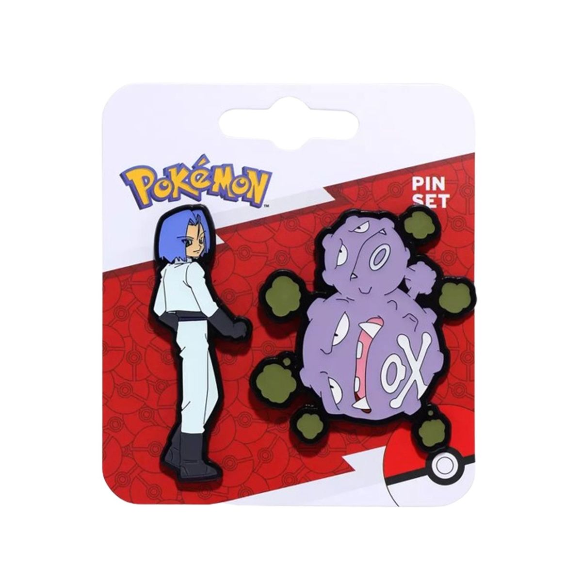 POKEMON - Pokemon Team Rocket James and Weezing Enamel Pin Set