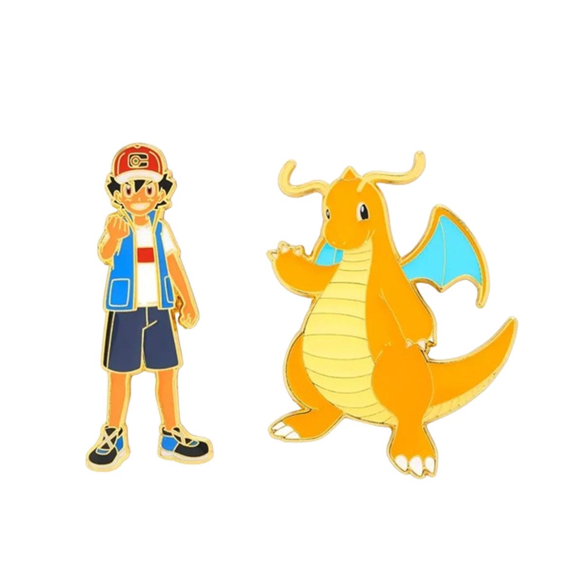 POKEMON - Pokemon Ash & Dragonite Enamel Pin Set