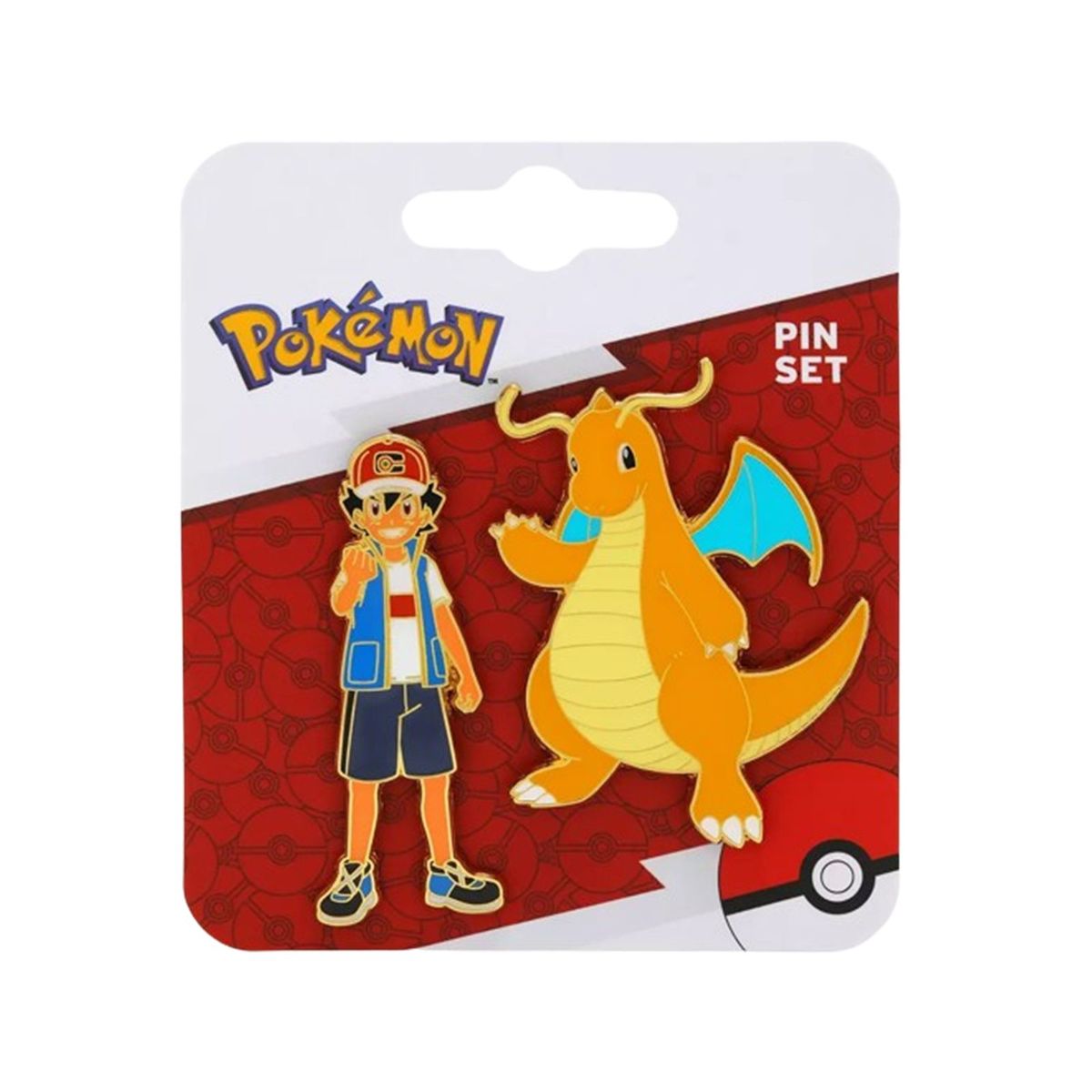 POKEMON - Pokemon Ash & Dragonite Enamel Pin Set