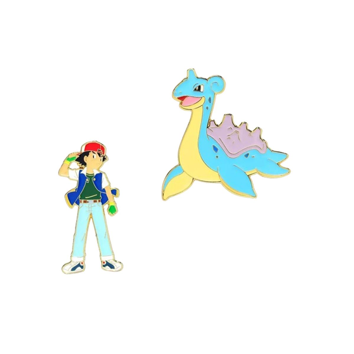 POKEMON - Pokemon Ash and Lapras Enamel Pin Set