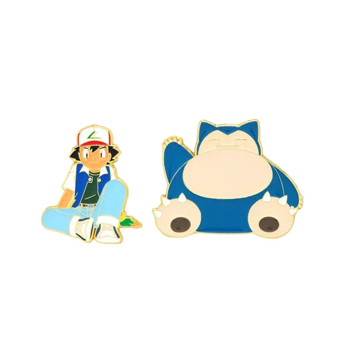 POKEMON - Pokemon Ash & Snorlax Enamel Pin Set