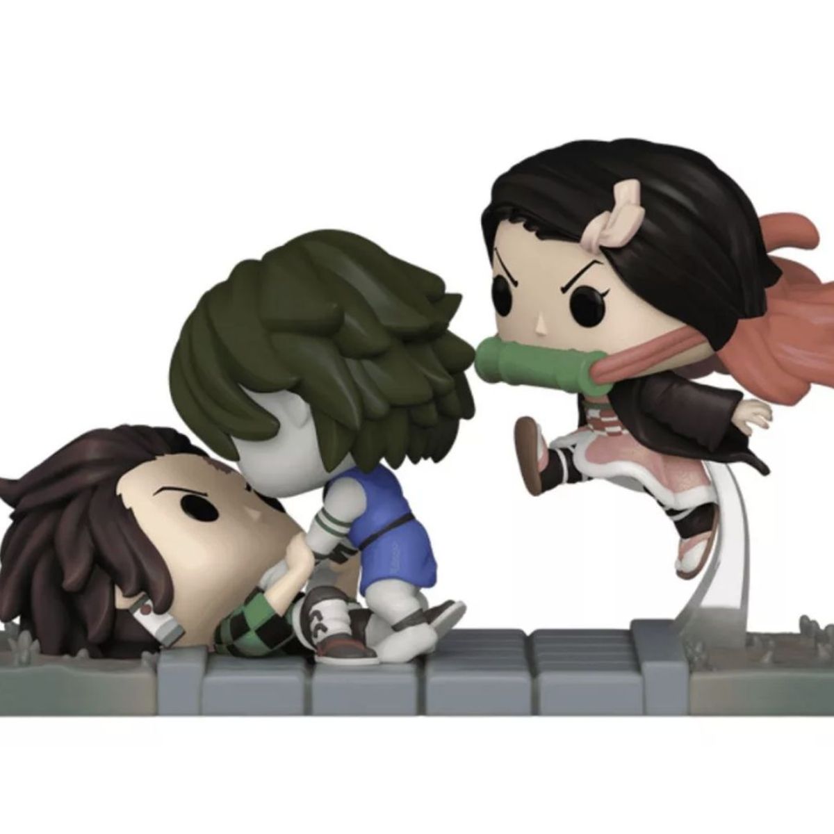 FUNKO - Tanjiro Y Nezuko Vs Temple Demon Funko Pop 1419 Demon Slayer