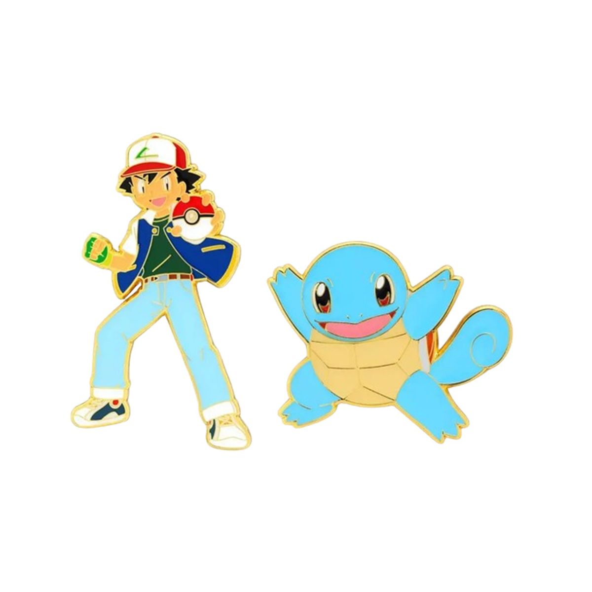 POKEMON - Pokemon Ash and Squirtle Enamel Pin Set