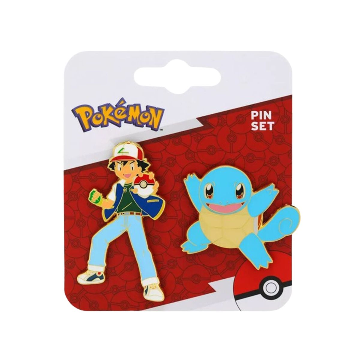 POKEMON - Pokemon Ash and Squirtle Enamel Pin Set