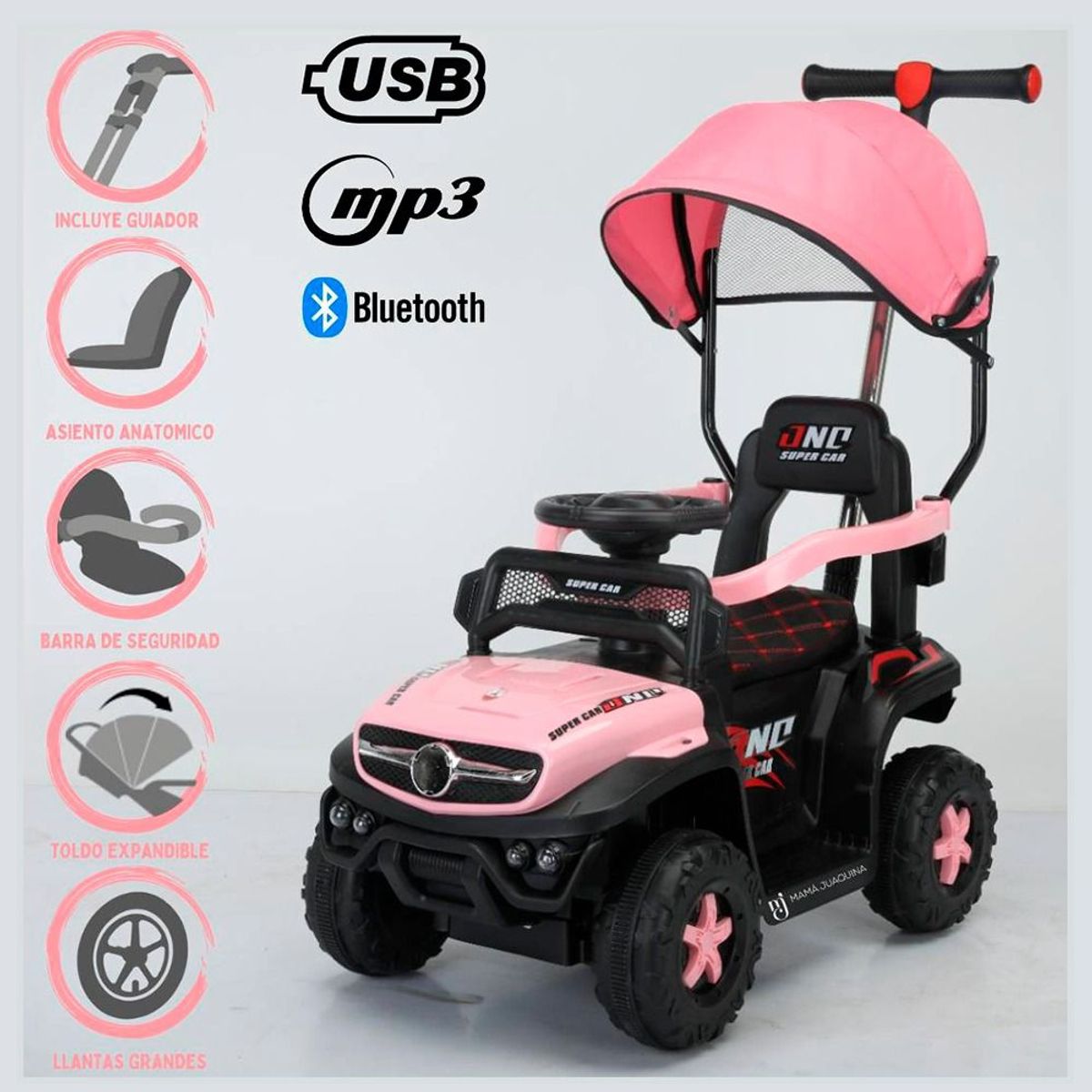 BABY GRACE - Corre Pasillo a Batería y Control Remoto Mercedes Benz