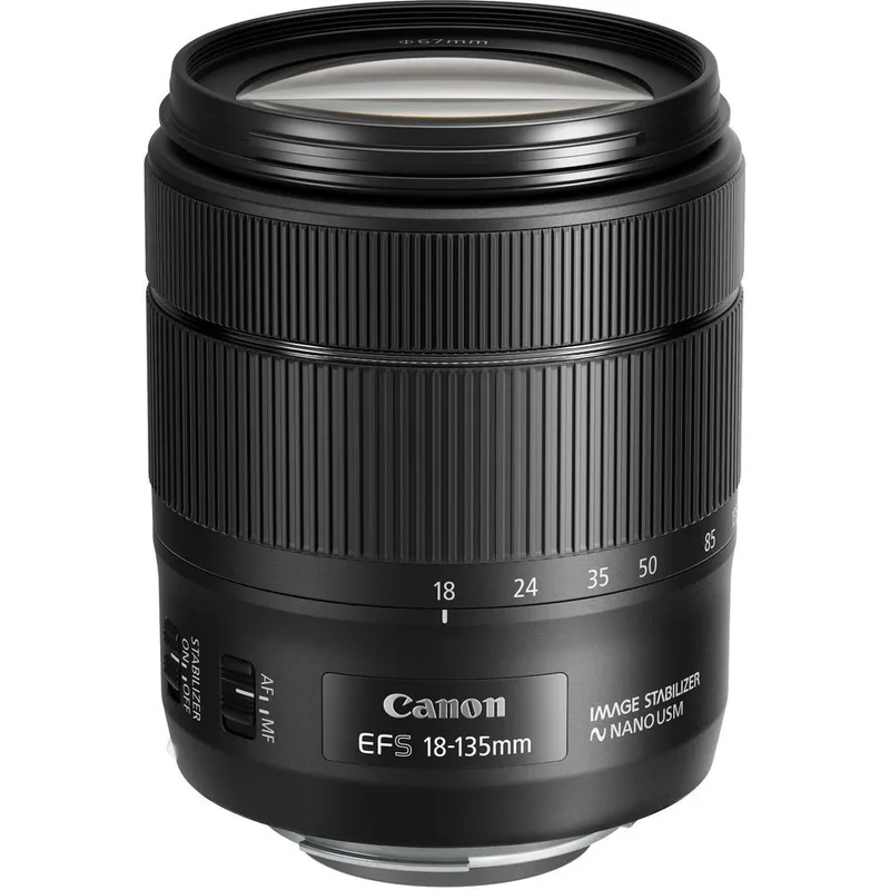 CANON - Canon EF-S 18-135mm f/3.5-5.6 IS USM Lente - Negro