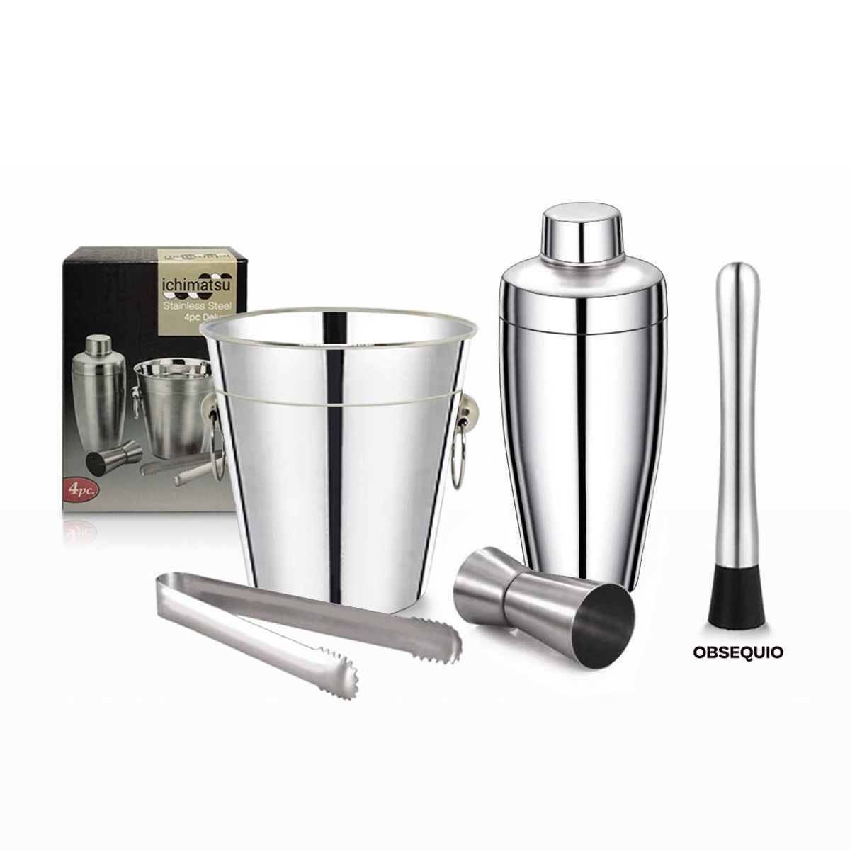 ICHIMATSU - Set de Bar Deluxe Ichimatsu x 4 Piezas + Obsequio