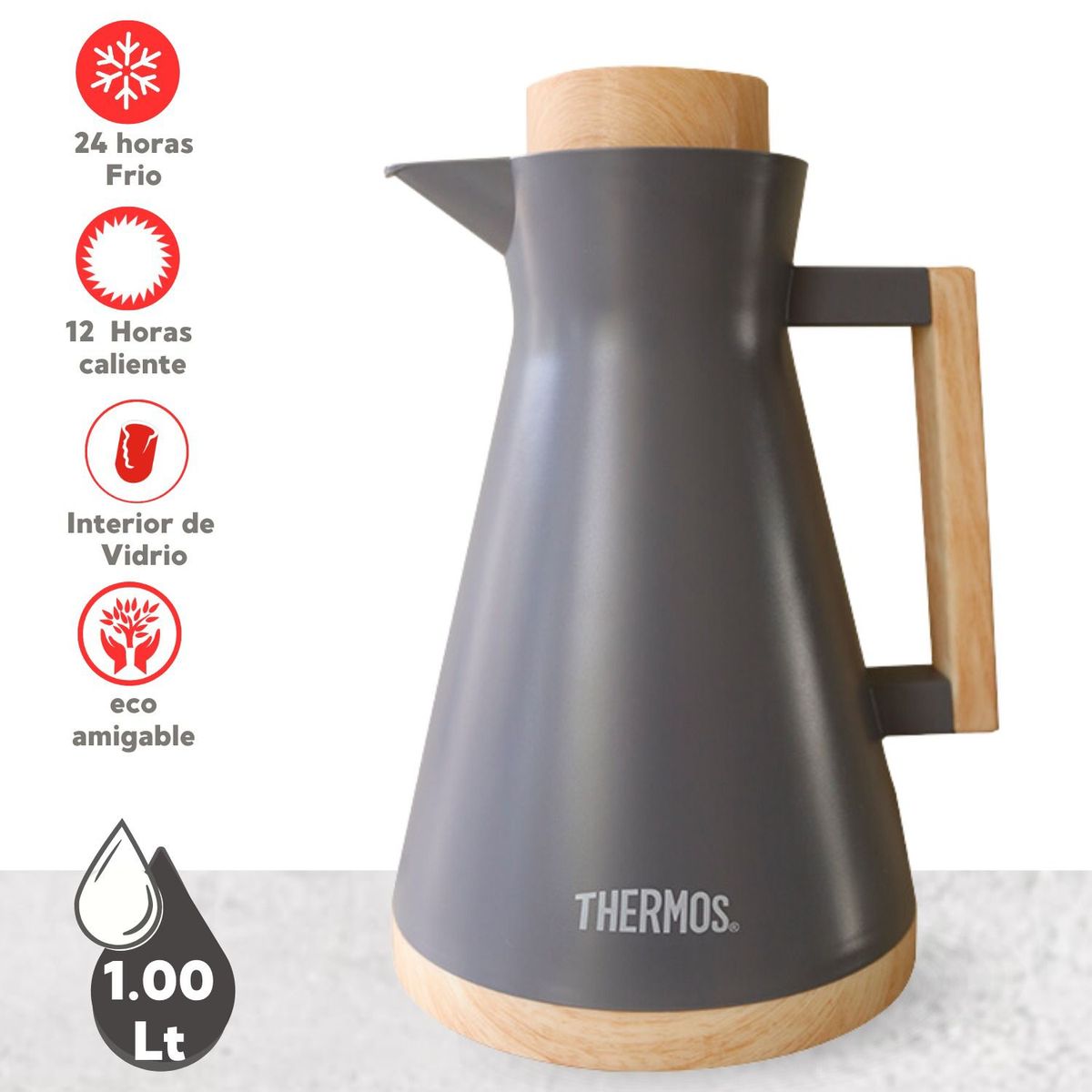 THERMOS - Jarra Eco Wood 1 Lt Thermos