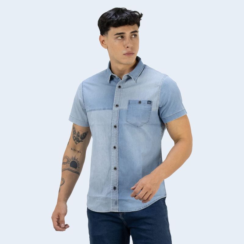 PARADA 111 - CAMISA DENIM MODA HOMBRE PARADA111 WALDIR