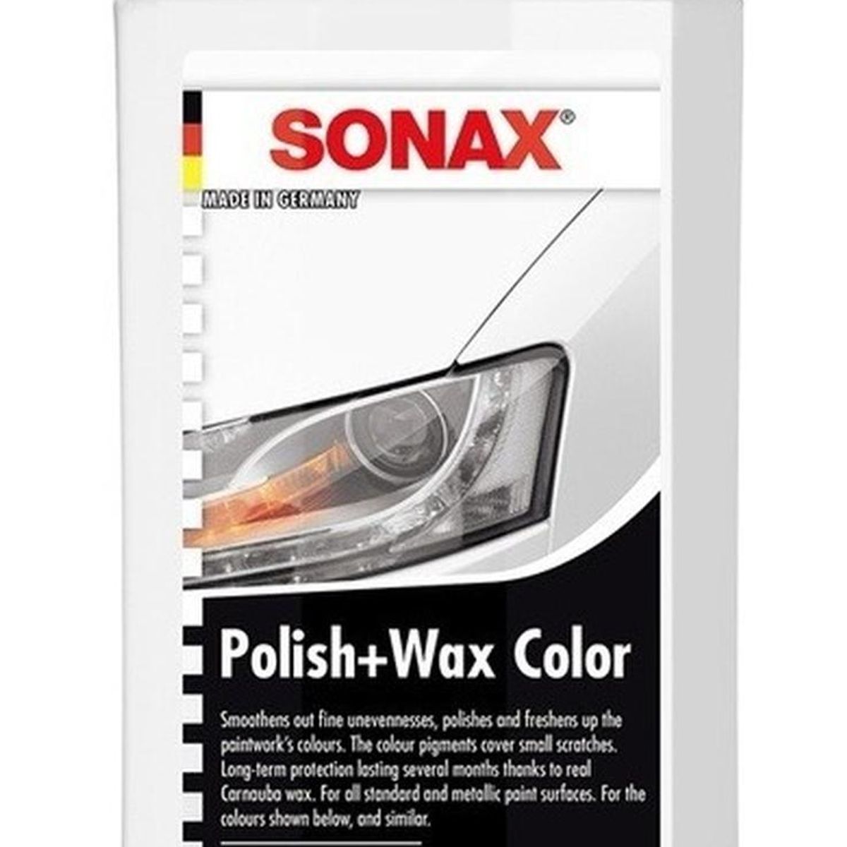 SONAX - Sonax cera polish + wax color blanco 500ml