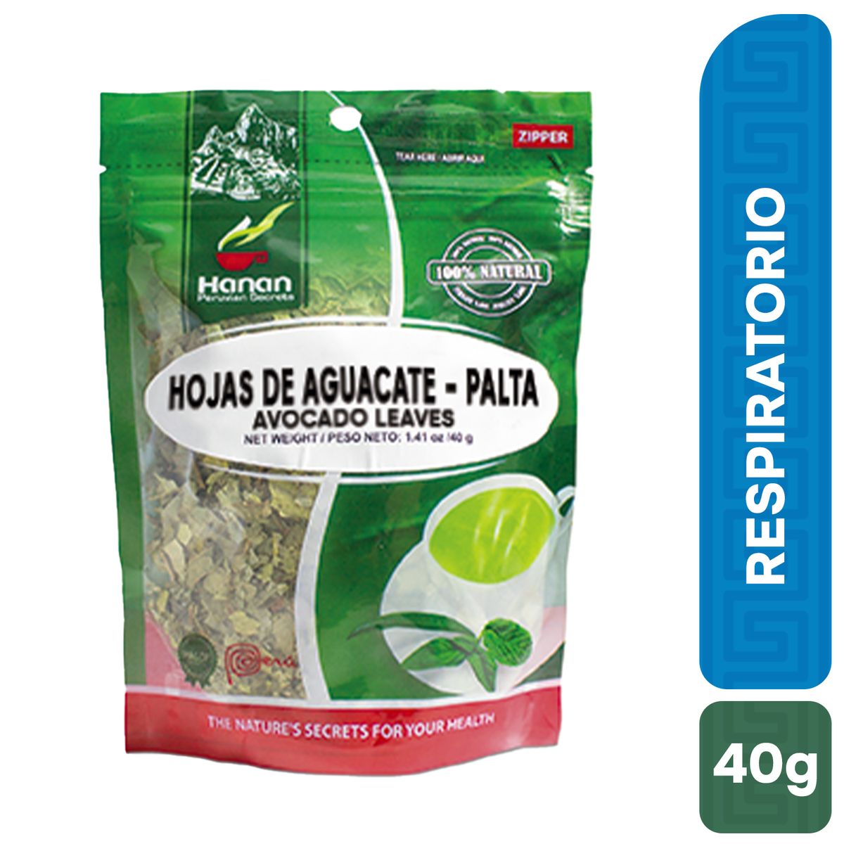 HANAN PERUVIAN SECRETS - Hojas de Palta - Aguacate Infusión Hanan Tripack 24g