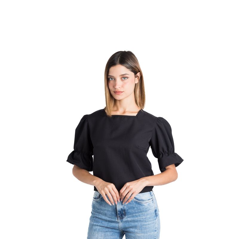 NEBULA - Blusa Esmery - Nébula - Negro