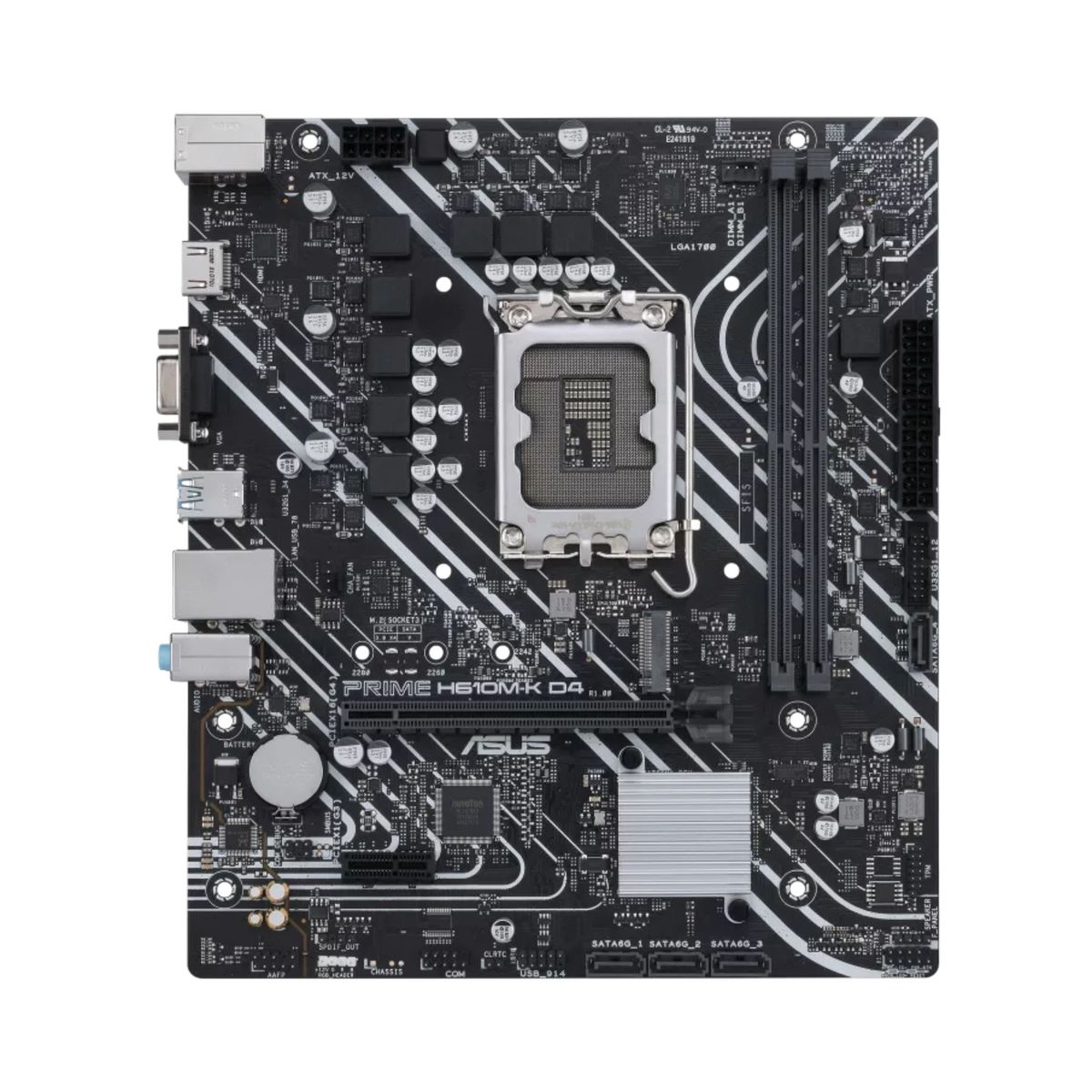 ASUS - Motherboard ASUS PRIME H610M-K D4 Chipset Intel H610 LGA1700 mATX