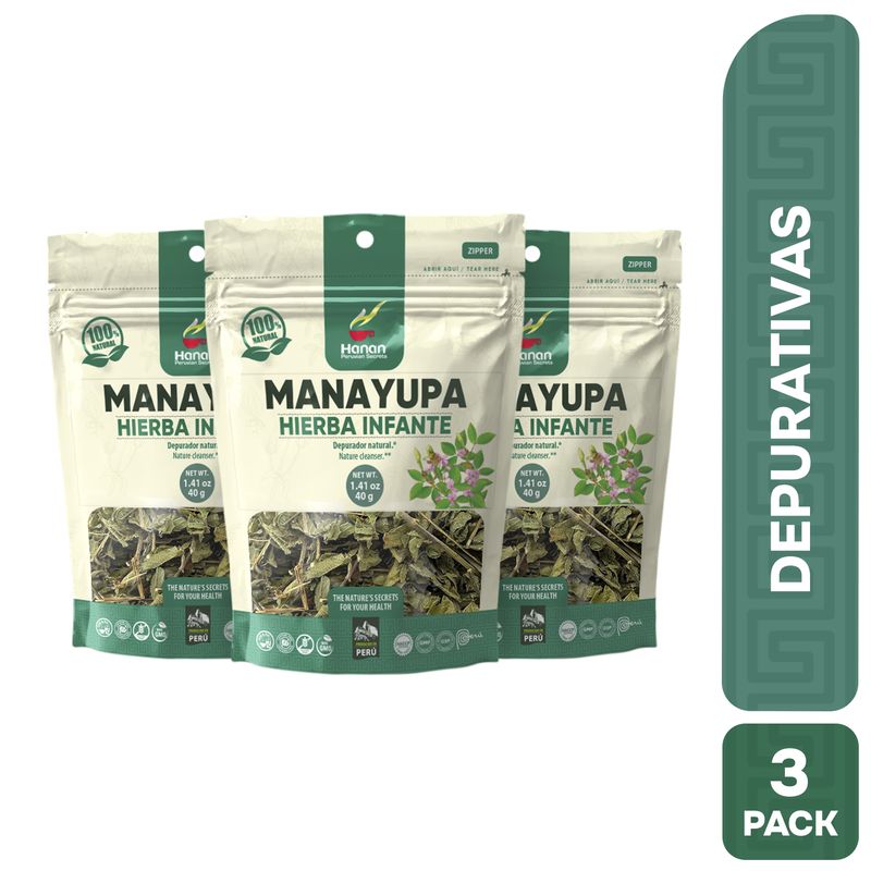 HANAN PERUVIAN SECRETS - Manayupa Infusión Hanan Tripack 40g