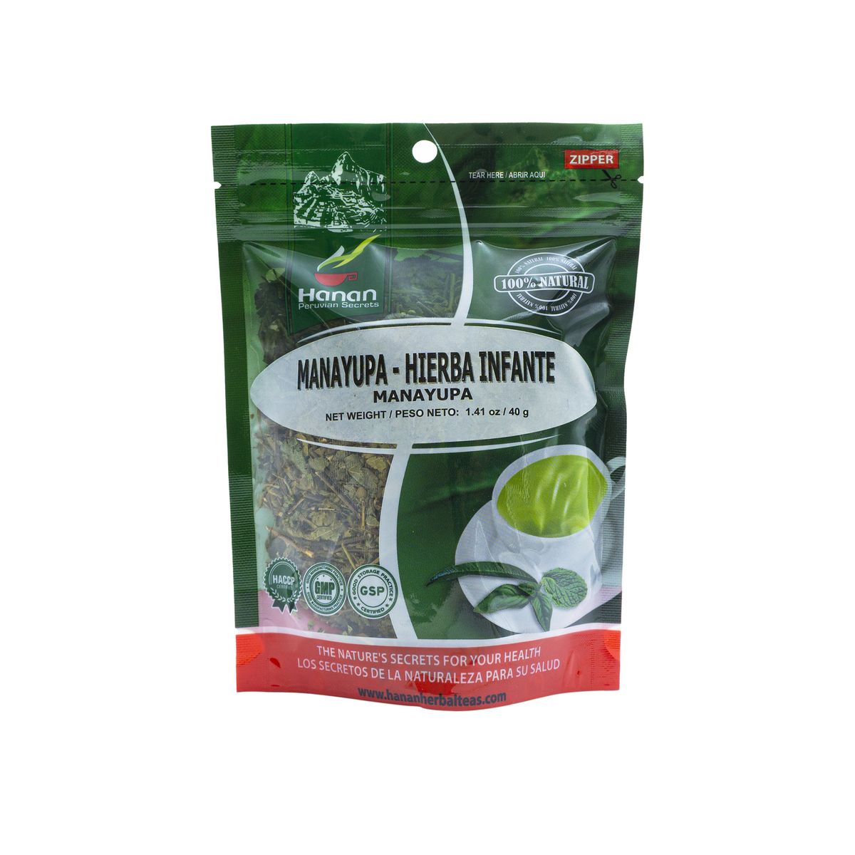 HANAN PERUVIAN SECRETS - Manayupa Infusión Hanan Tripack 40g