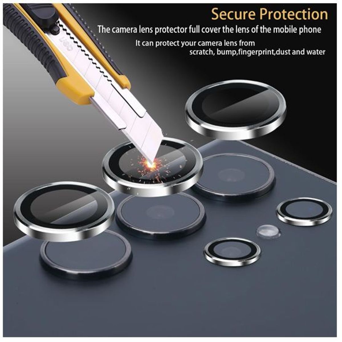 GENERICO - Vidrio Templado UV + Mica de Cámara para Samsung S24 Ultra Silver