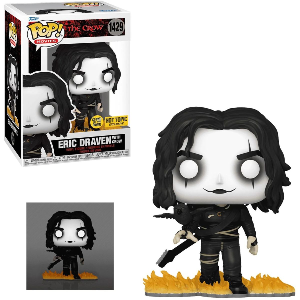 FUNKO - Funko Pop Eric Draven Con Cuervo  -Movies The Crow Hot Topic