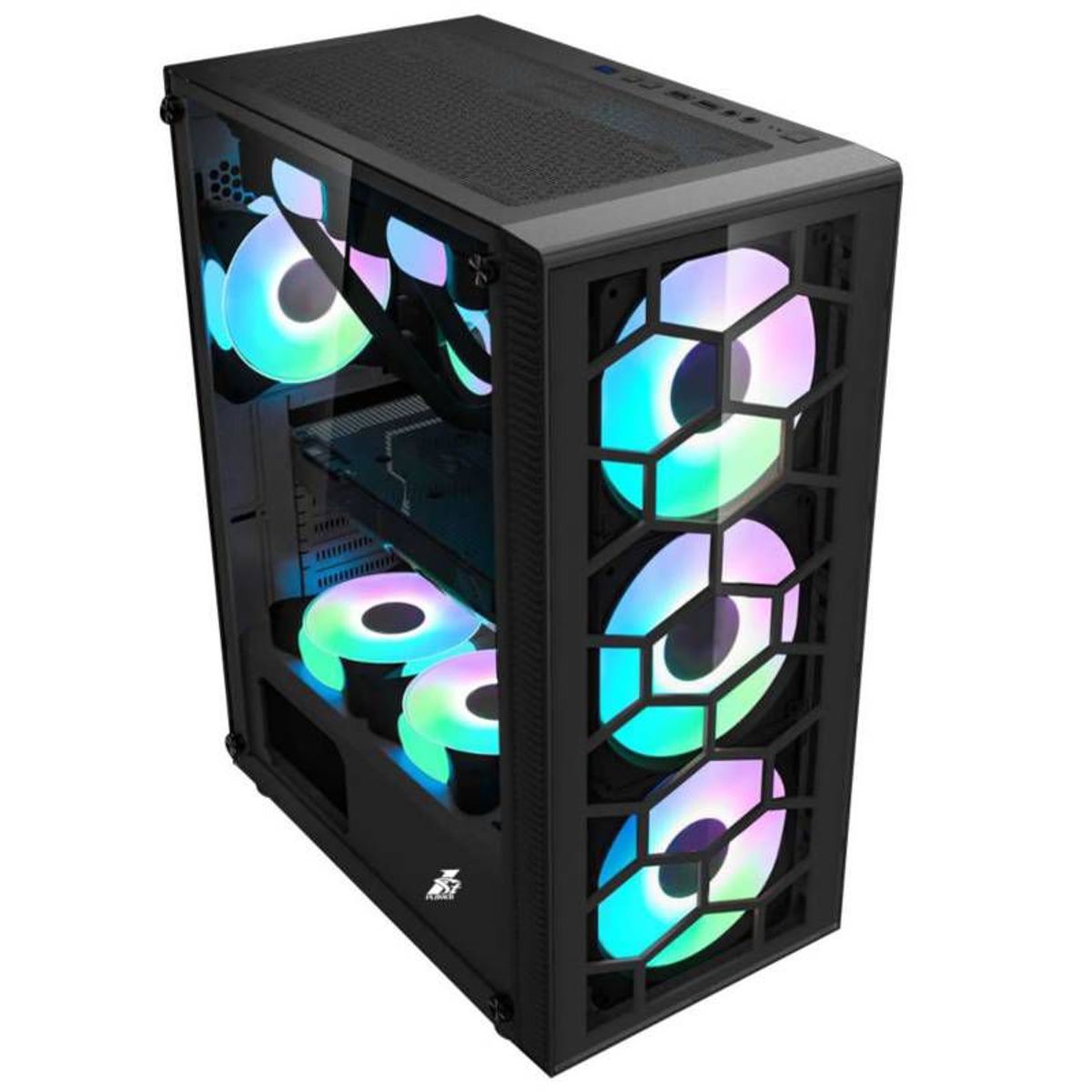 GENERICO - Case Gaming 1st Player X7-G Negro - Sin fuente