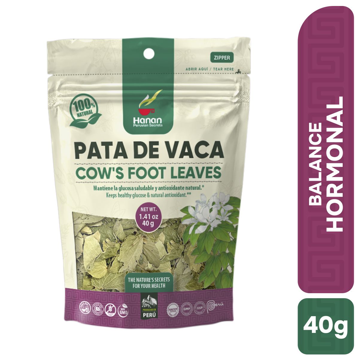 HANAN PERUVIAN SECRETS - Pata de Vaca Infusión Hanan Tripack 40g