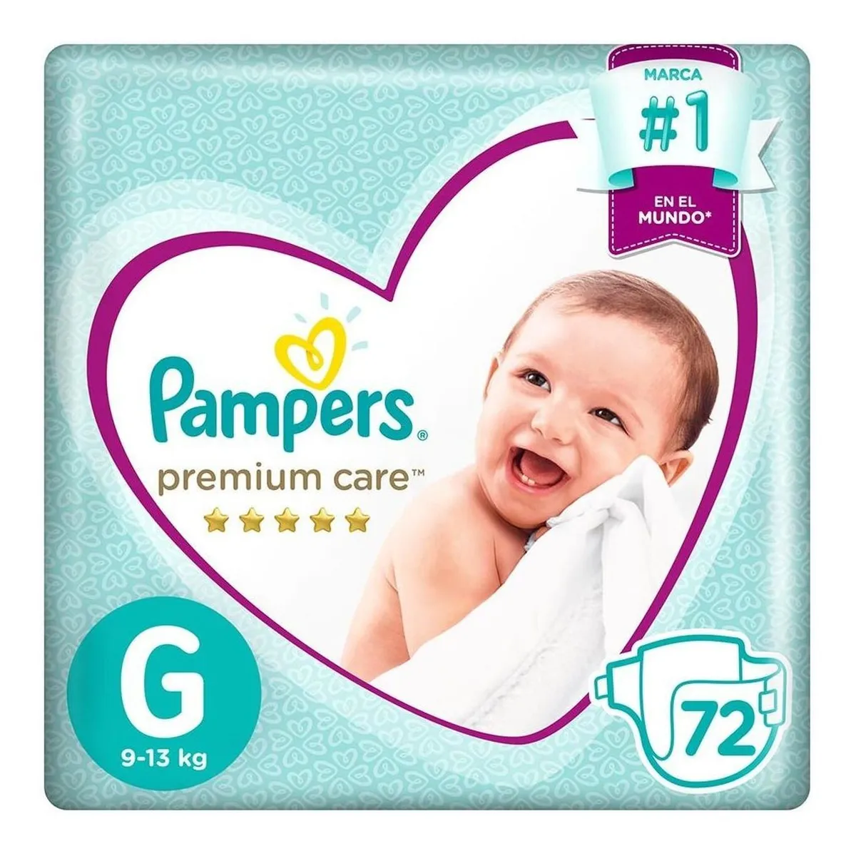 PAMPERS - Pañales Pampers Premium Care MegaPack Talla G 72 unidades