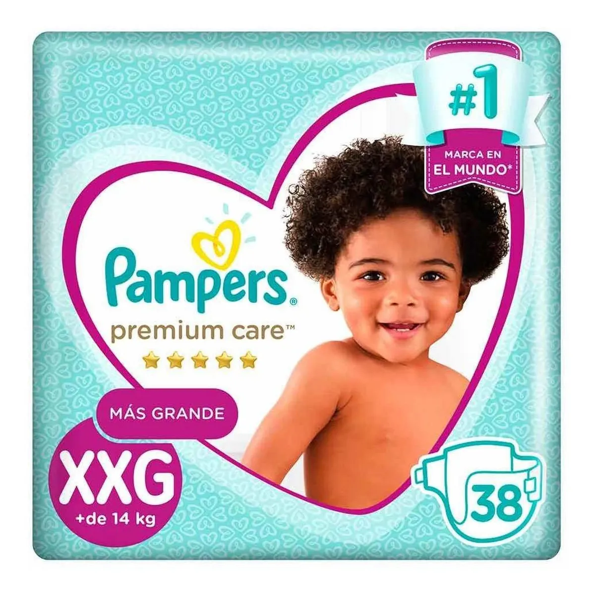 PAMPERS - Pañales Pampers Premium Care Talla XXG 38 unidades
