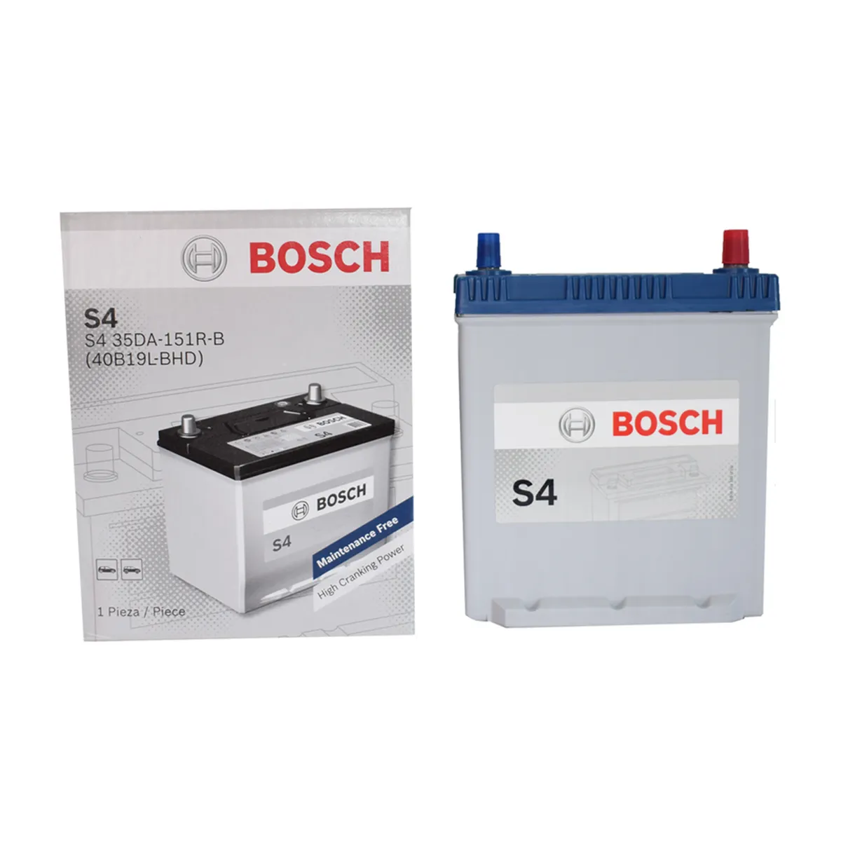 BOSCH - Batería para Auto Bosch 40B19L 35Ah CCA330 12V Polo Izquierdo