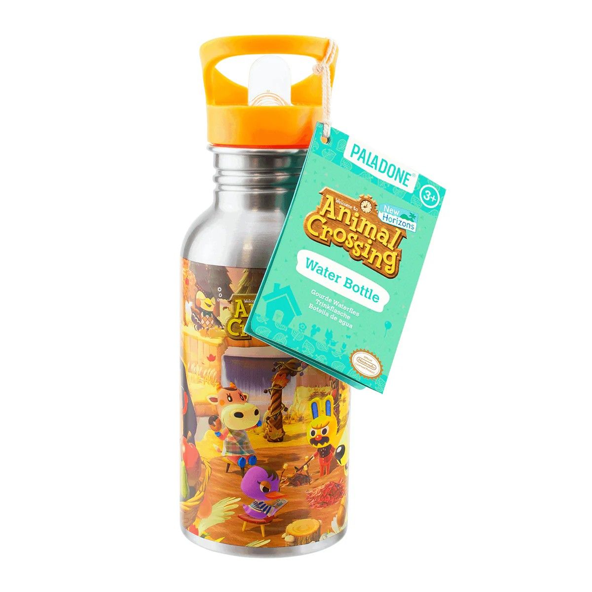 BOTELLA DE METAL DE ANIMAL CROSSING STRAW AUTUMN, marca PALADONE - Foto 2