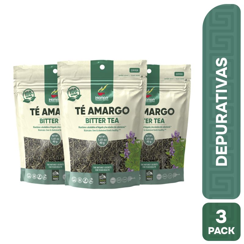 HANAN PERUVIAN SECRETS - Té Amargo Infusión Hanan Tripack 40g
