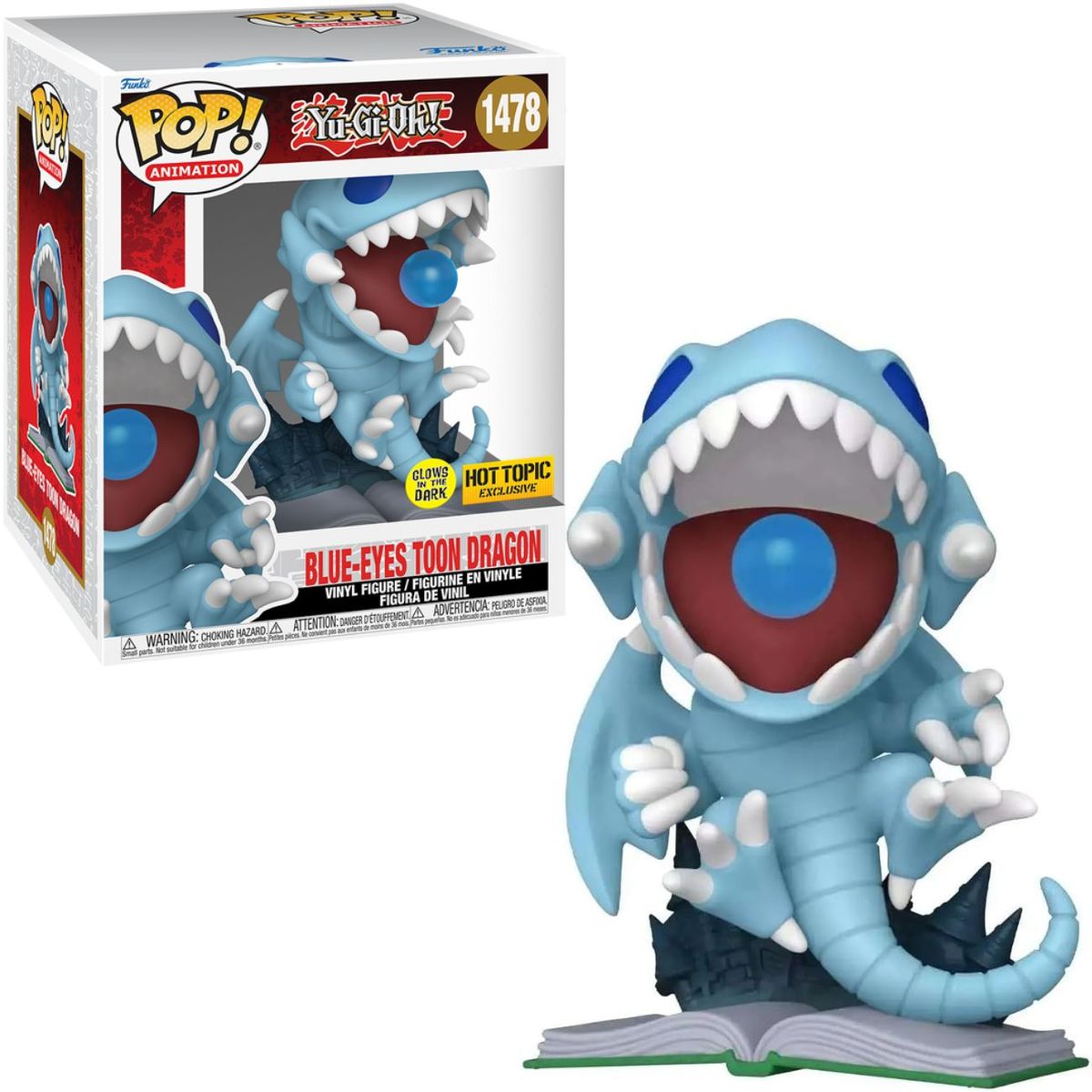 FUNKO - Funko Pop Blue Eyes Toon Dragon - YuGiOh Dragón CAJA DAÑADA
