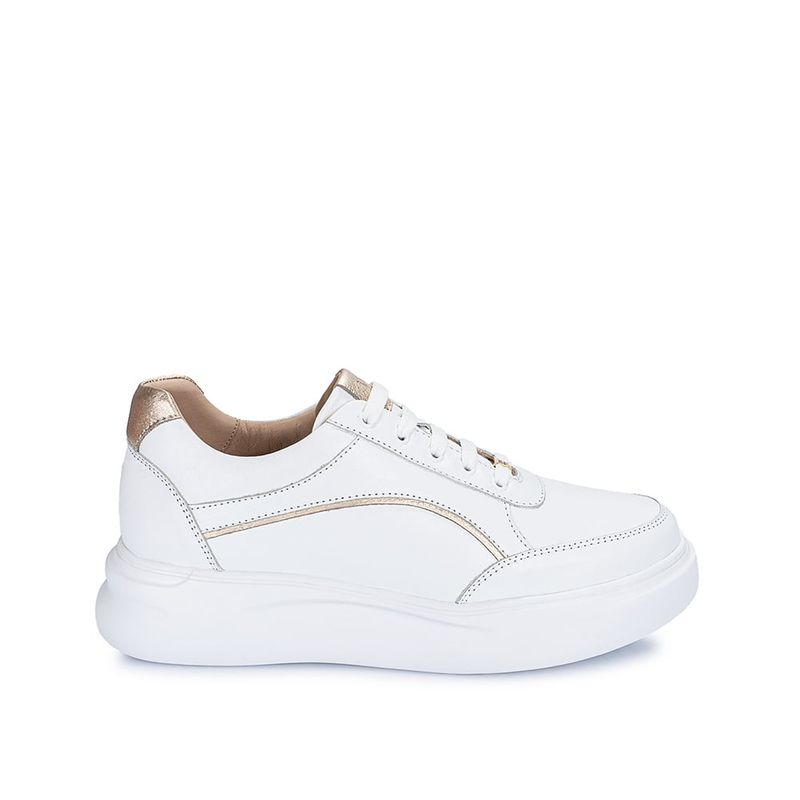 VIALE - Zapatilla Casual ALE-2453 Blan/Cham Viale Cuero
