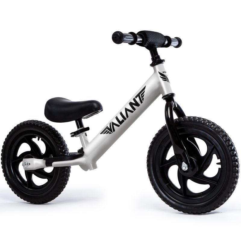 VALIANT - Bicicleta de Equilibrio para bebes Aro 12 (1 a 4) Plateada