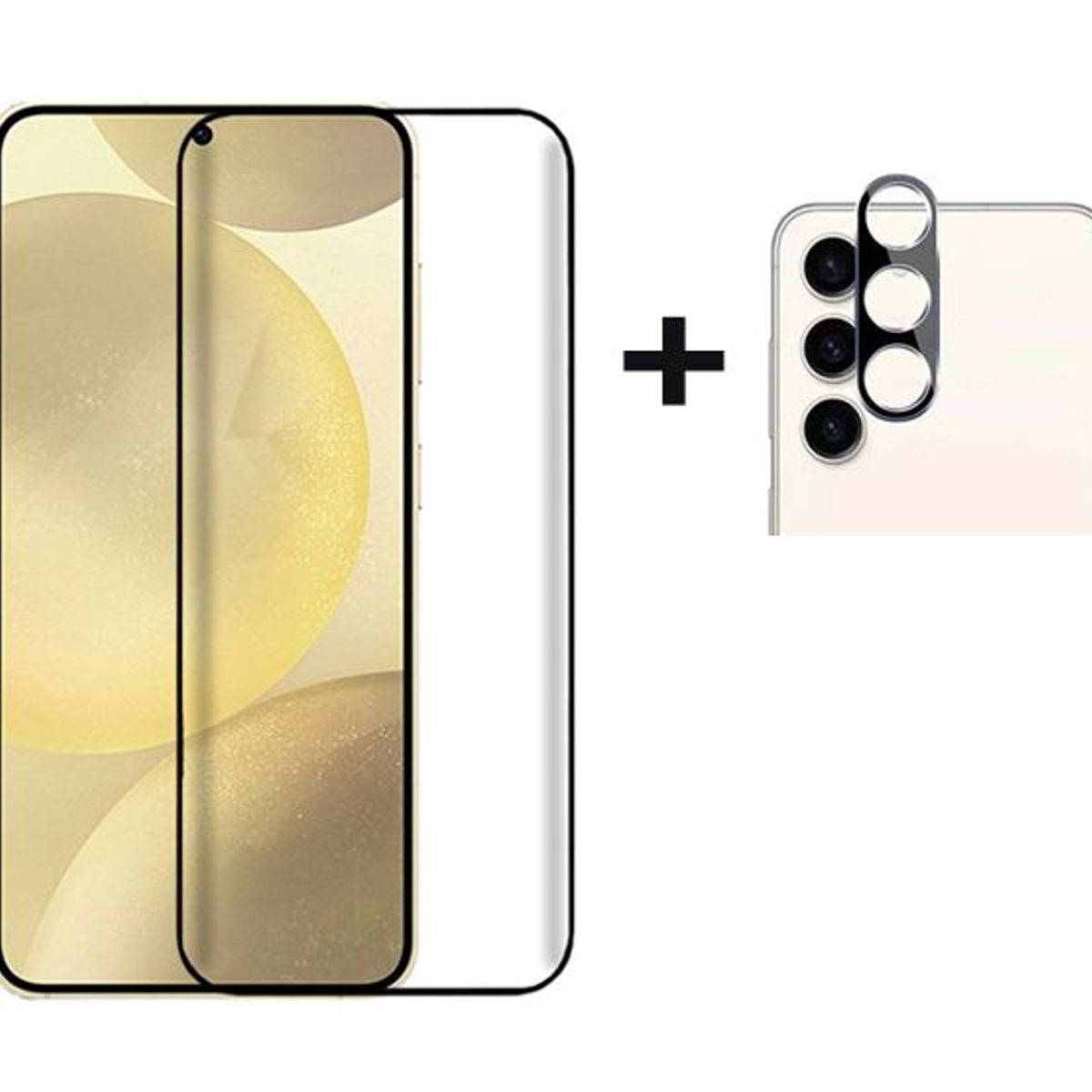 GENERICO - Vidrio Templado + Mica de Cámara para Samsung S24 Negro