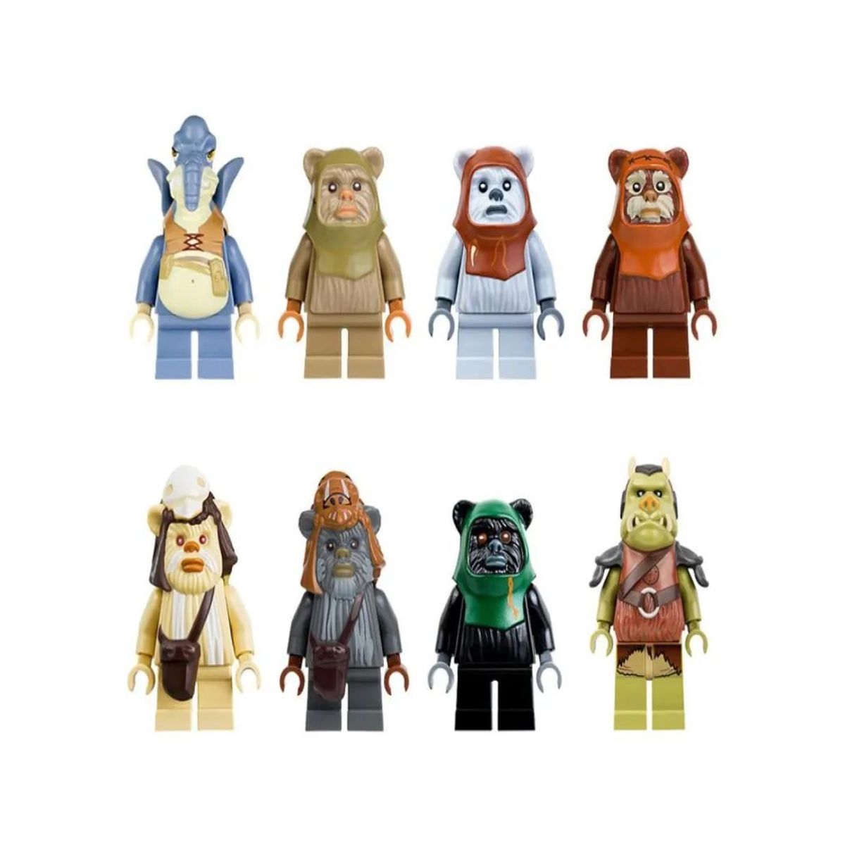 GENERICO - Space Wars Minifigs Mini Figuras De Brinquedo Ewok Ewoks