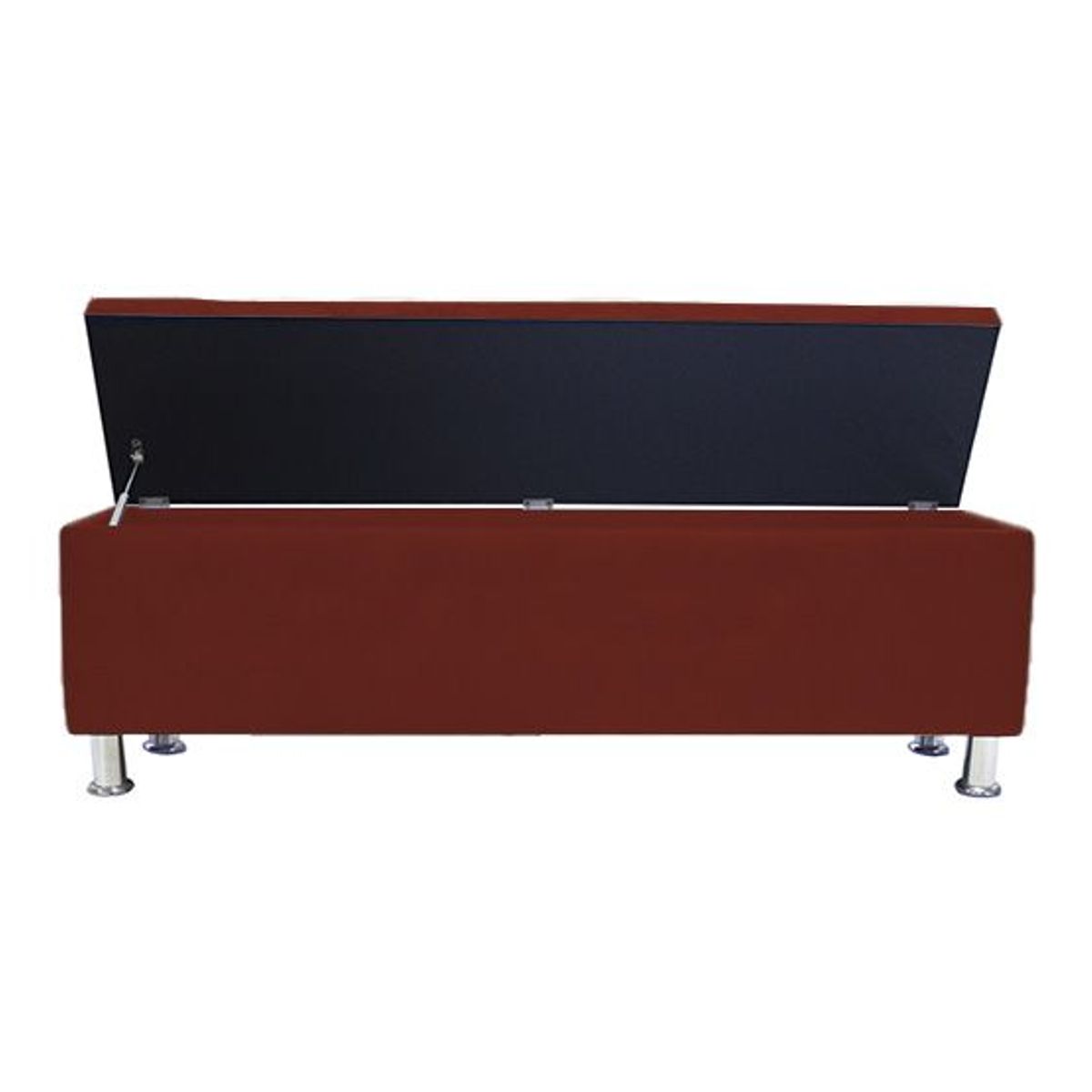 BARAKA HOME - Baúl Capitoneado Bunn 1.5 Plz - Rojo