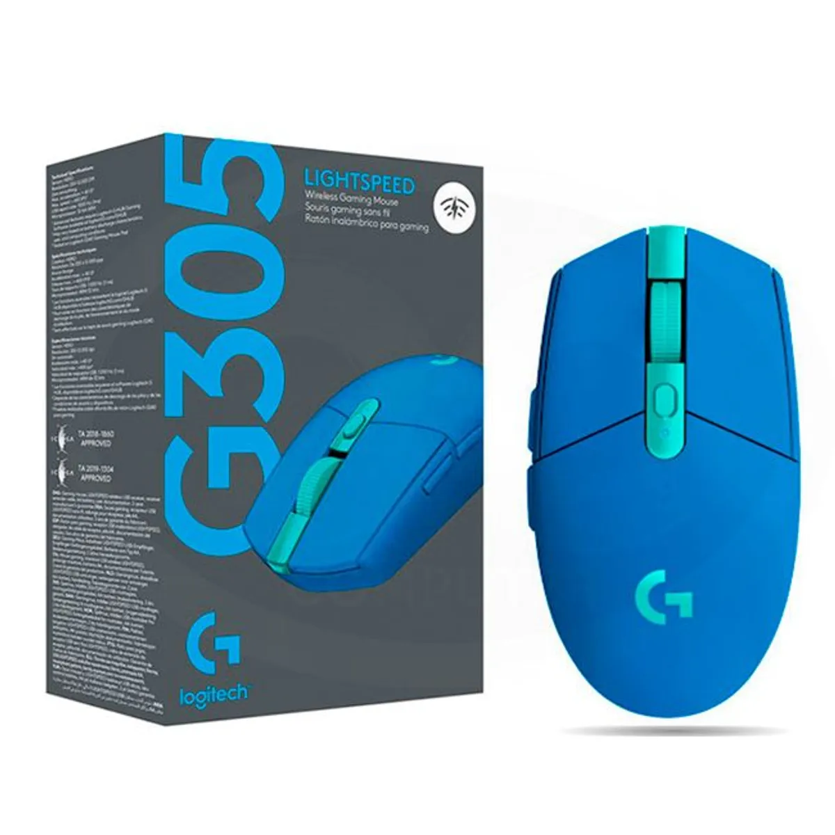 LOGITECH - MOUSE LOGITECH G305 LIGTHSPEED WIRELESS BLUE 910-006012