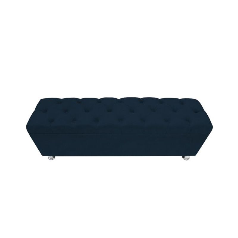 BARAKA HOME - Baúl Capitoneado Bunn 1.5 Plz - Azul Marino