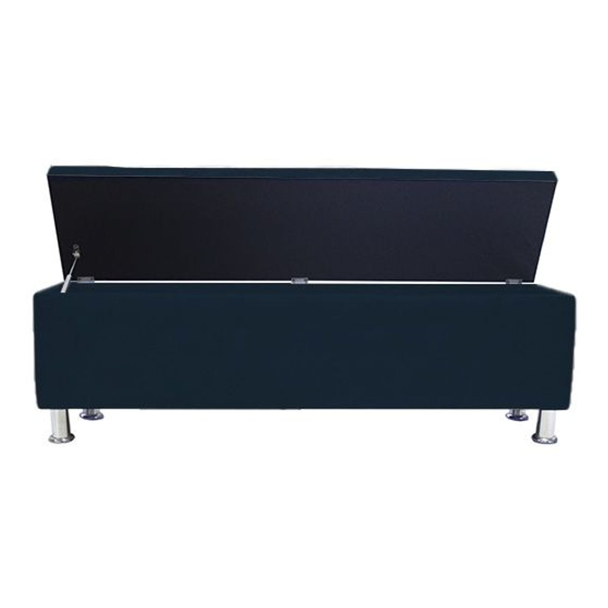 BARAKA HOME - Baúl Capitoneado Bunn 1.5 Plz - Azul Marino