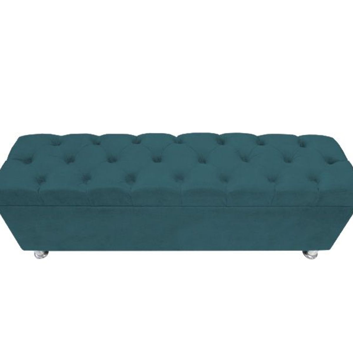 BARAKA HOME - Baúl Capitoneado Bunn 1.5 Plz - Cobalto