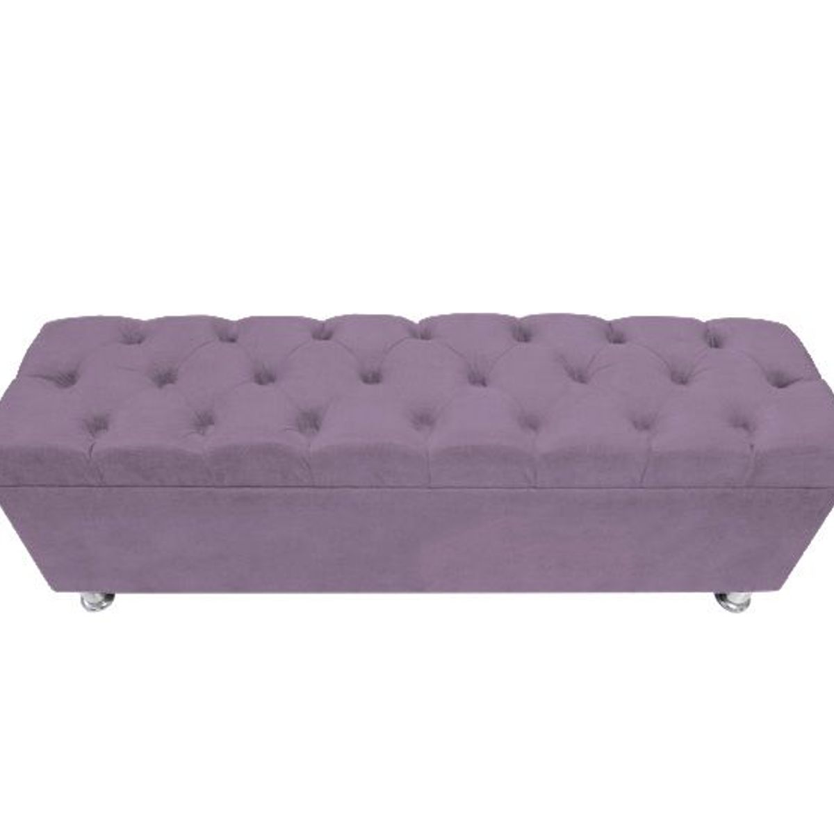 BARAKA HOME - Baúl Capitoneado Bunn 1.5 Plz - Lila