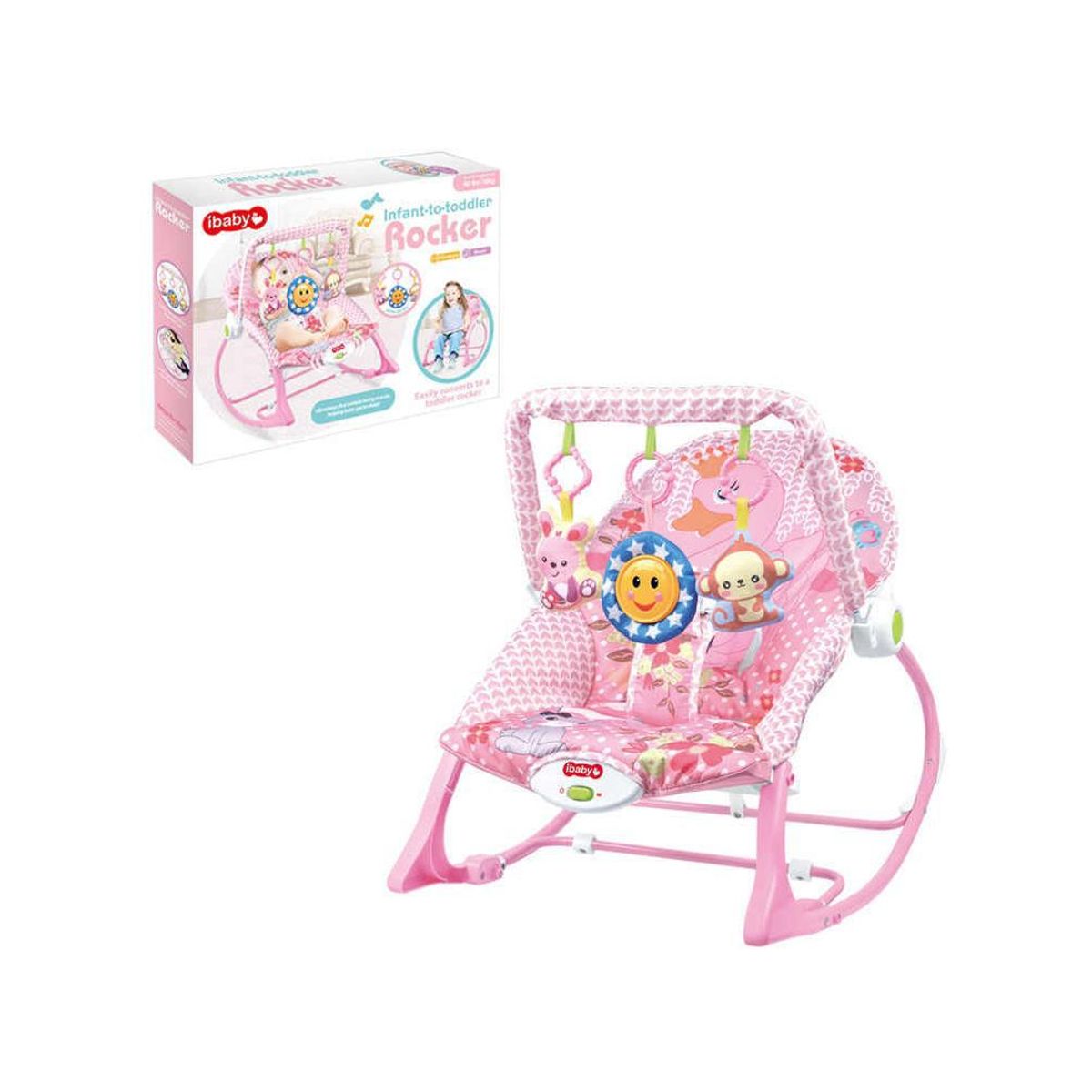 GENERICO - SILLA MECEDORA MUSICAL ROSADA