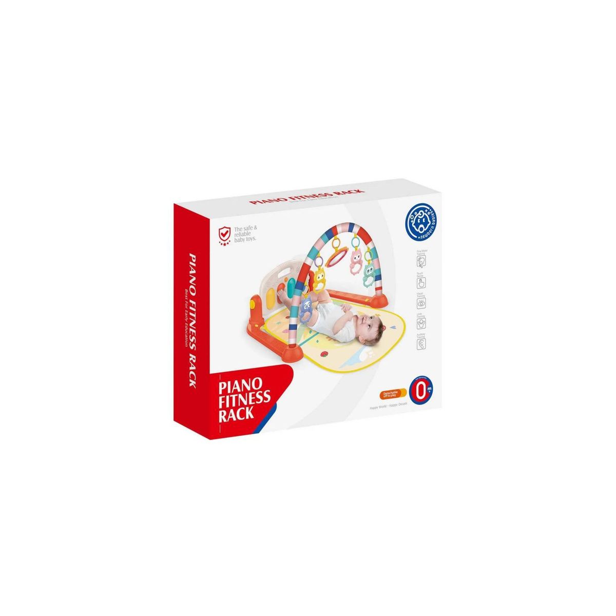 HUANGER - GIMNASIO DE BEBE CON PIANO PARA PATEAR 3 EN 1