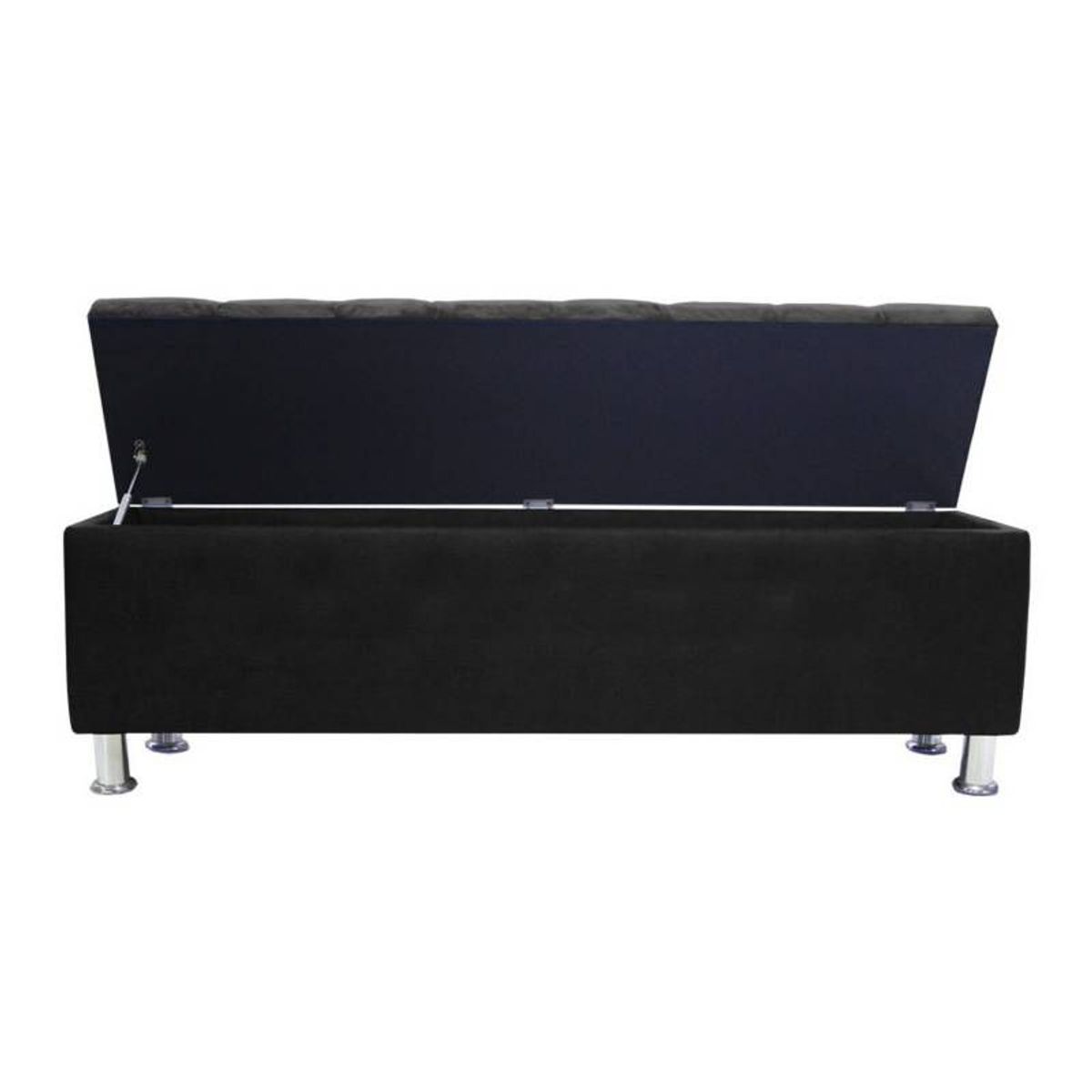 BARAKA HOME - Baúl Capitoneado Bunn Queen - Negro