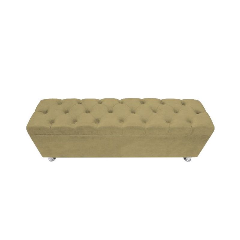 BARAKA HOME - Baúl Capitoneado Bunn Queen - Beige Oscuro