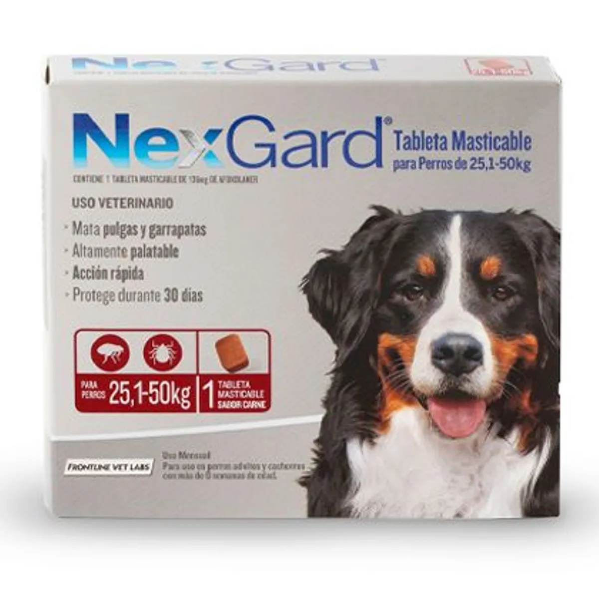 NEXGARD - NEXGARD XL 136 MG X 1 TAB - PERROS DE 25.1 A 50 KG