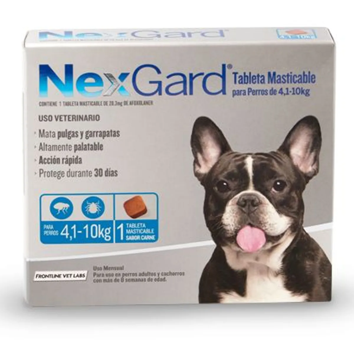 NEXGARD - NEXGARD M 283 MG X 1 TAB - PERROS DE 4.1 A 10 KG