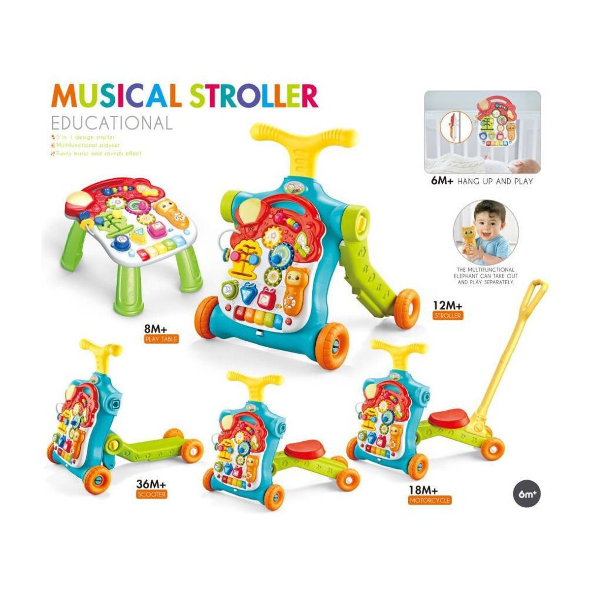 GENERICO - CAMINADOR   MULTIFUNCIONAL MUSICAL