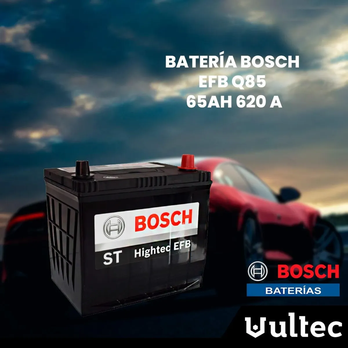 BOSCH - Batería Bosch EFB Q85  (95D23L) 65Ah CCA620 para Start-Stop